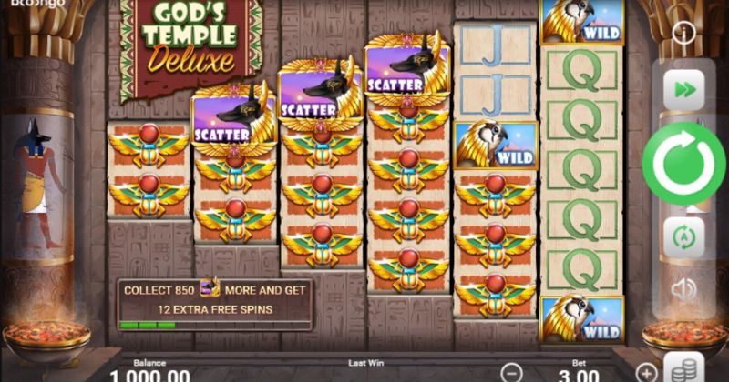 Play in God's Temple Deluxe slot online from Booongo for free now | www.haraitai.com