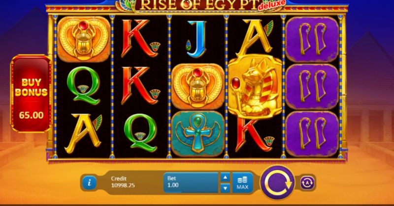 Play in Rise of Egypt: Deluxe slot online from Playson for free now | www.haraitai.com